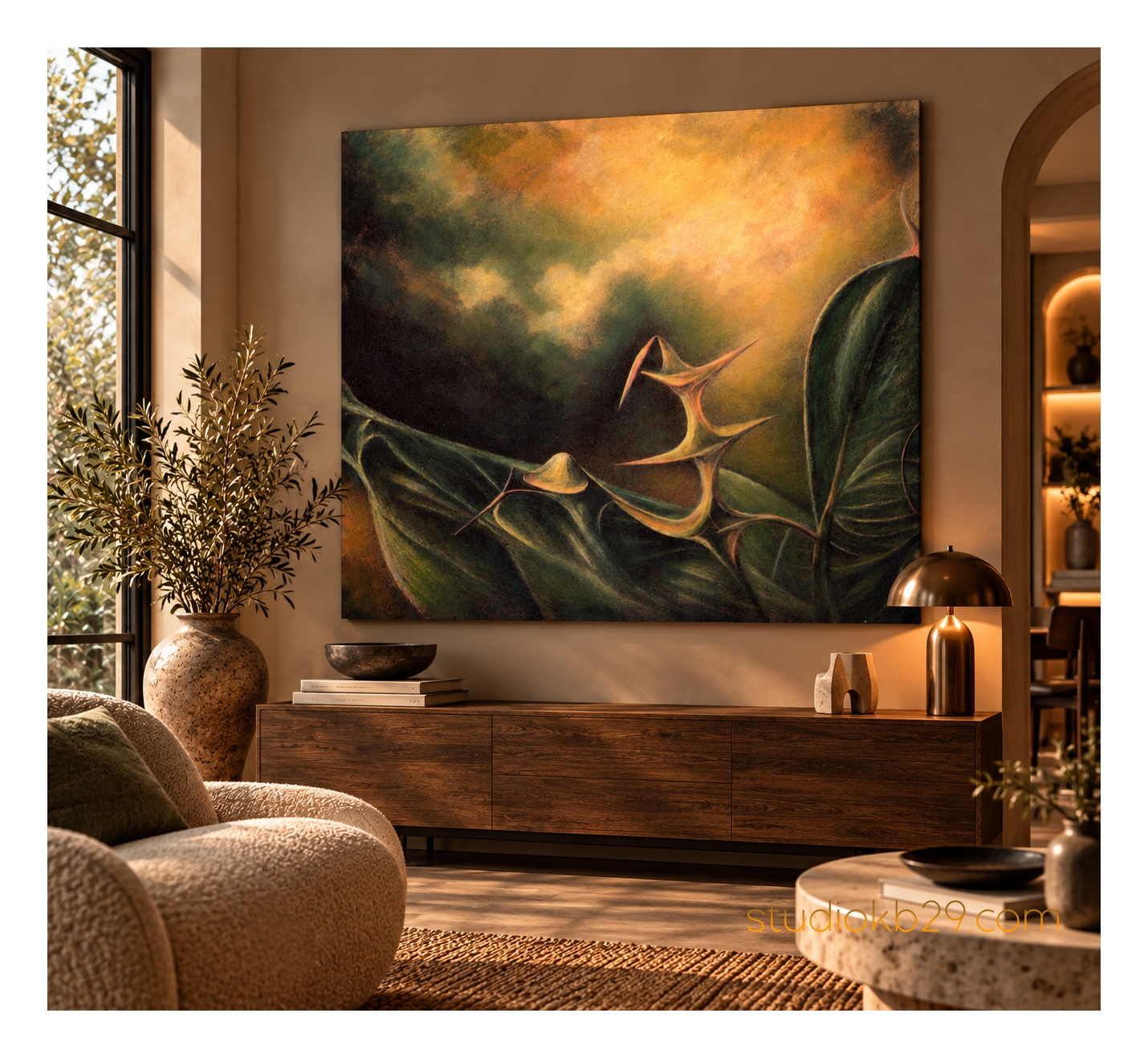 The Sculptural Garden No. 45 – Surreal Botanical Wall Art - Image 5
