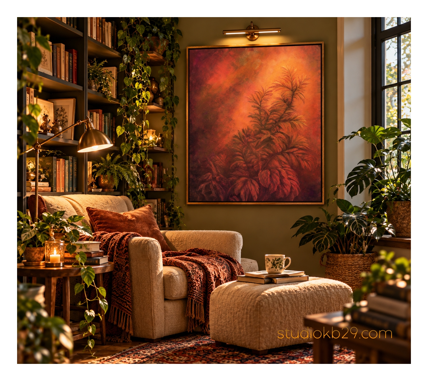 The Amber Garden No. 7 – An Imagined Botanical World Surreal Abstract Art for Contemporary Interiors - Image 8