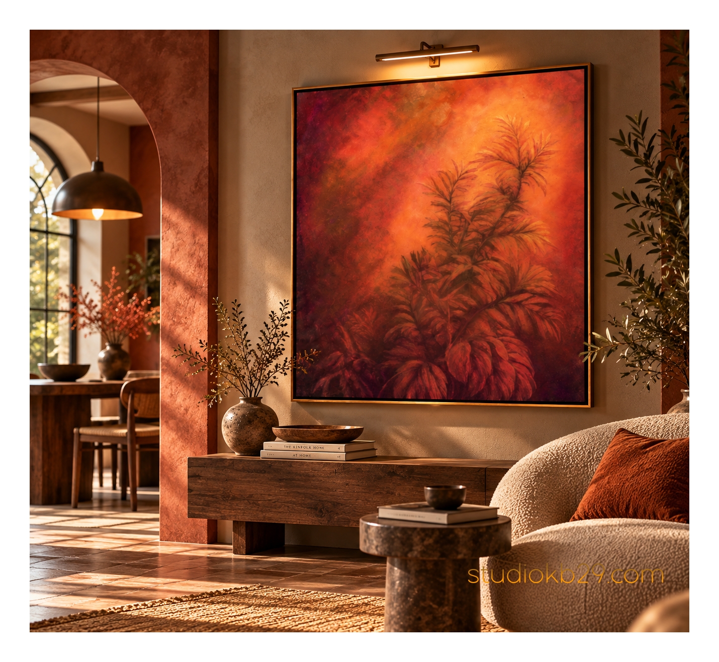 The Amber Garden No. 7 – An Imagined Botanical World Surreal Abstract Art for Contemporary Interiors - Image 7