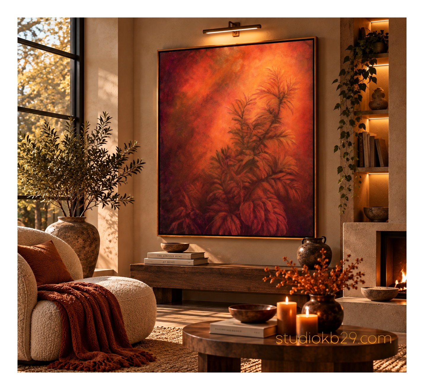 The Amber Garden No. 7 – An Imagined Botanical World Surreal Abstract Art for Contemporary Interiors - Image 6