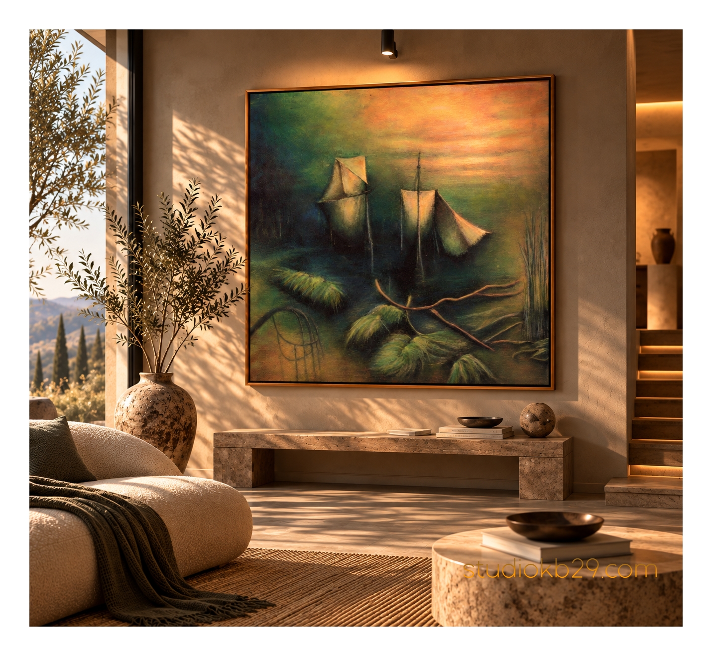The Shores of Elsewhere No. 13 – Surreal Abstract Art - Image 5