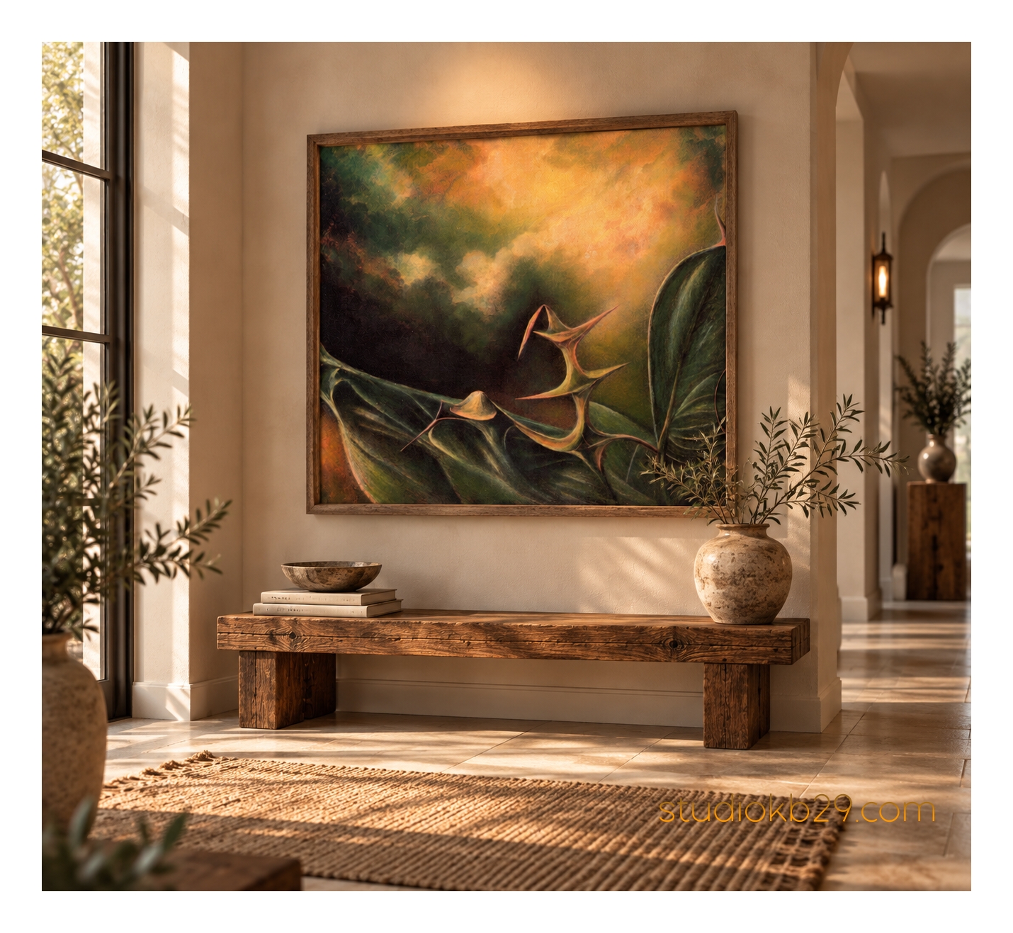 The Sculptural Garden No. 45 – Surreal Botanical Wall Art - Image 3