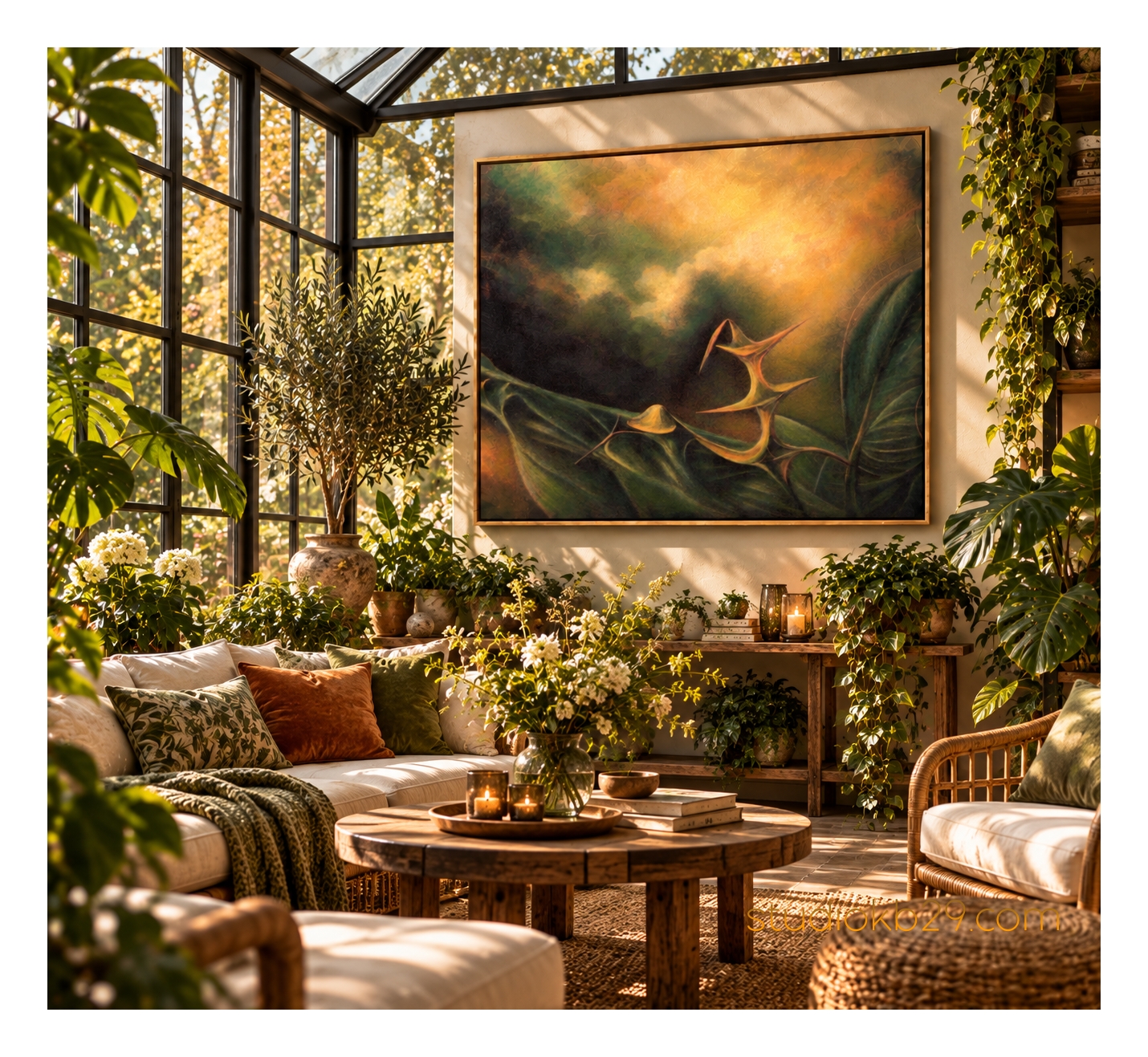 The Sculptural Garden No. 45 – Surreal Botanical Wall Art - Image 10