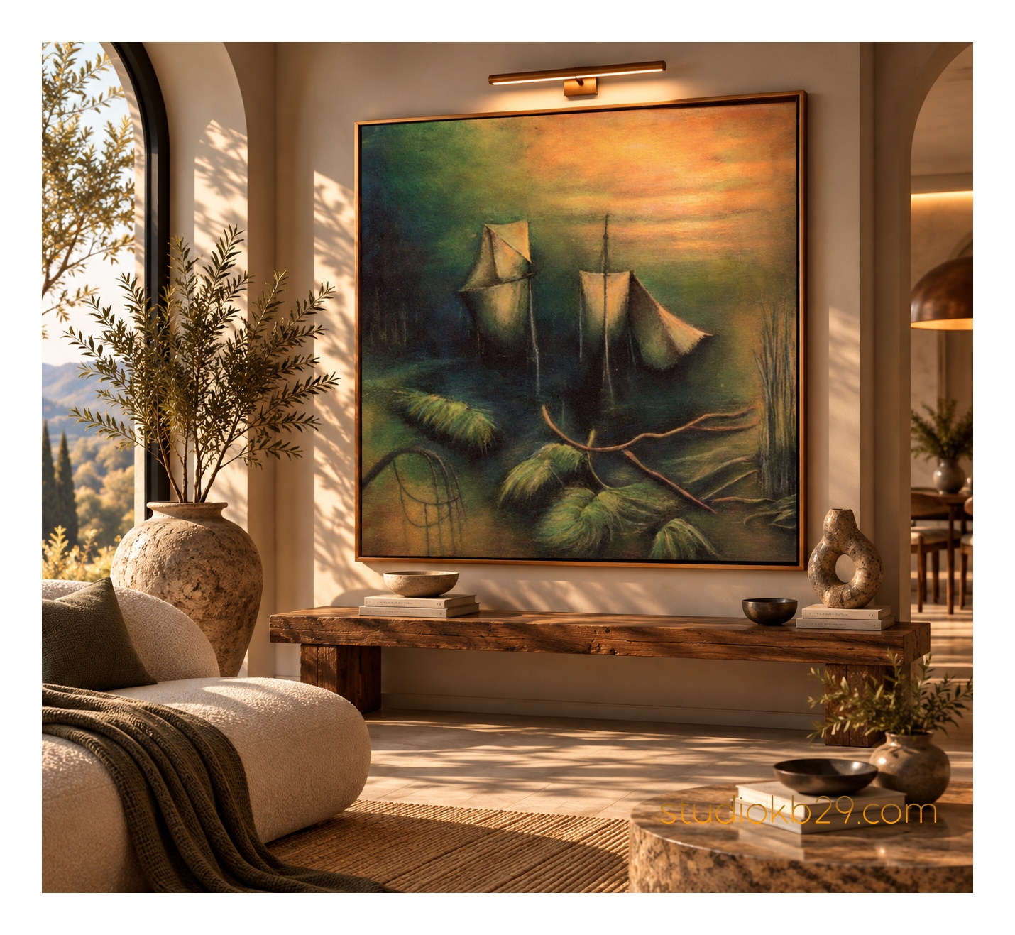 The Shores of Elsewhere No. 13 – Surreal Abstract Art - Image 4