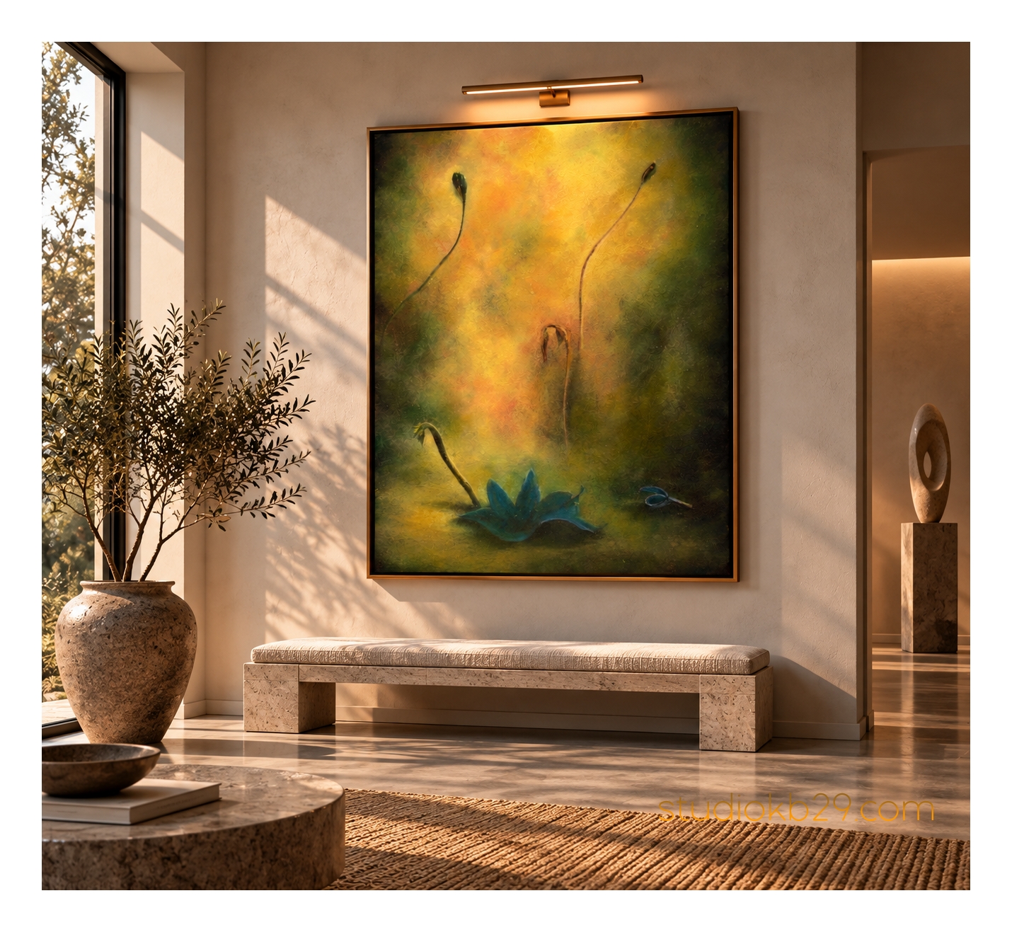 The Quiet Emergence – Surreal Abstract Art No. 2 An Imaginary Study of Organic Forms, Light and Stillness - Image 4