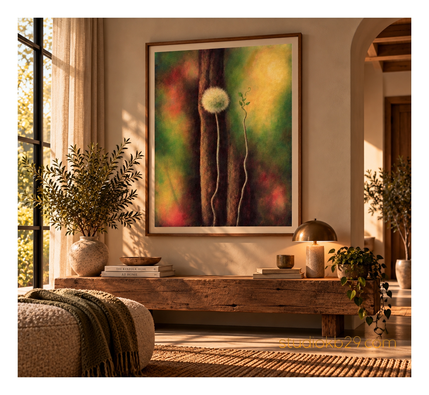 Surreal Abstract Art Print – Whispers of Growth No. 21 - Image 5