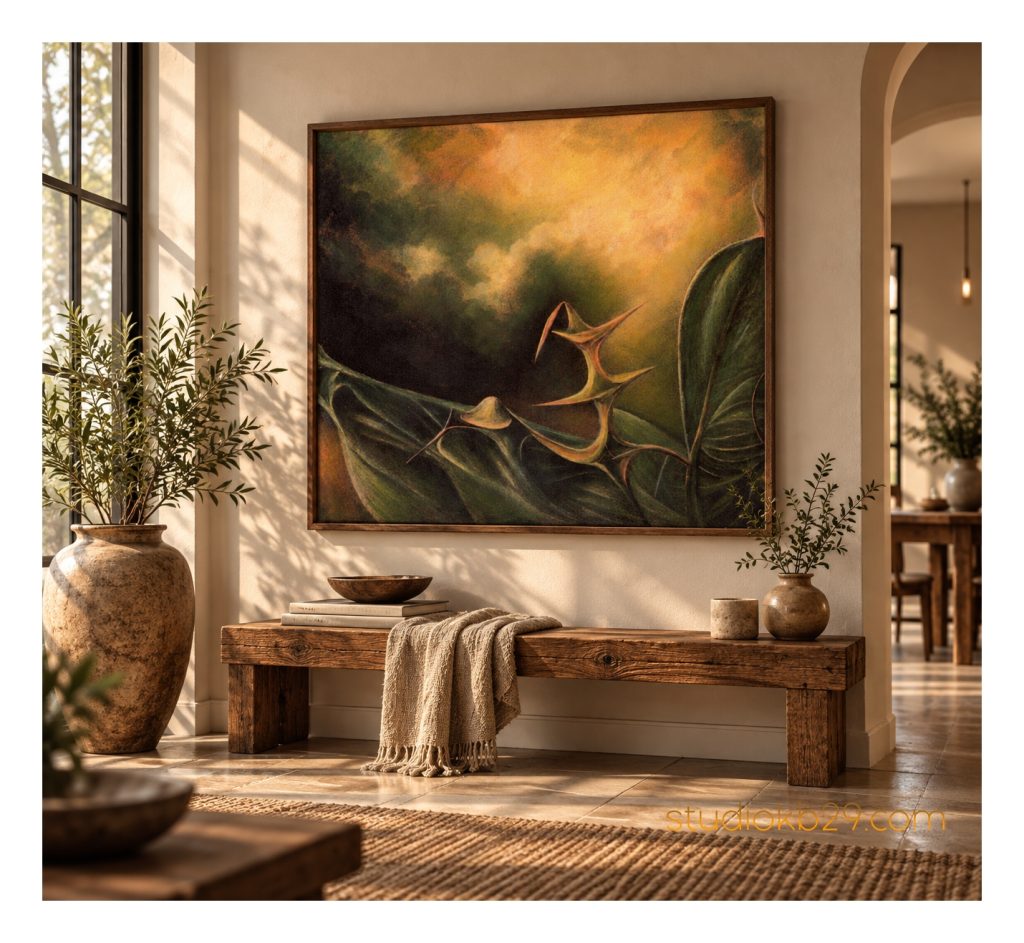 The Sculptural Garden No. 45 – Surreal Botanical Wall Art