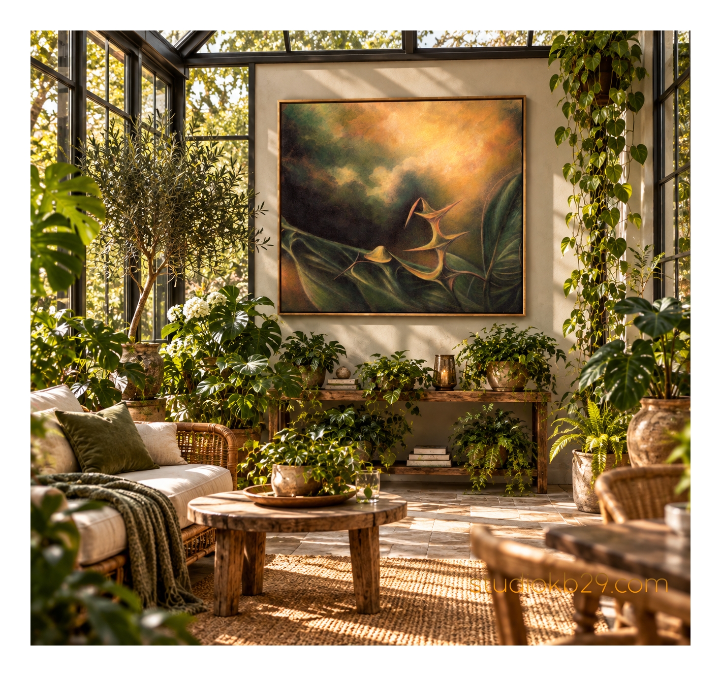 The Sculptural Garden No. 45 – Surreal Botanical Wall Art - Image 9