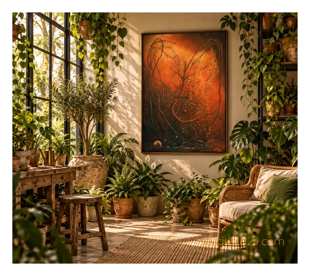 The Ember Garden No. 30 – Surreal Abstract Wall Art