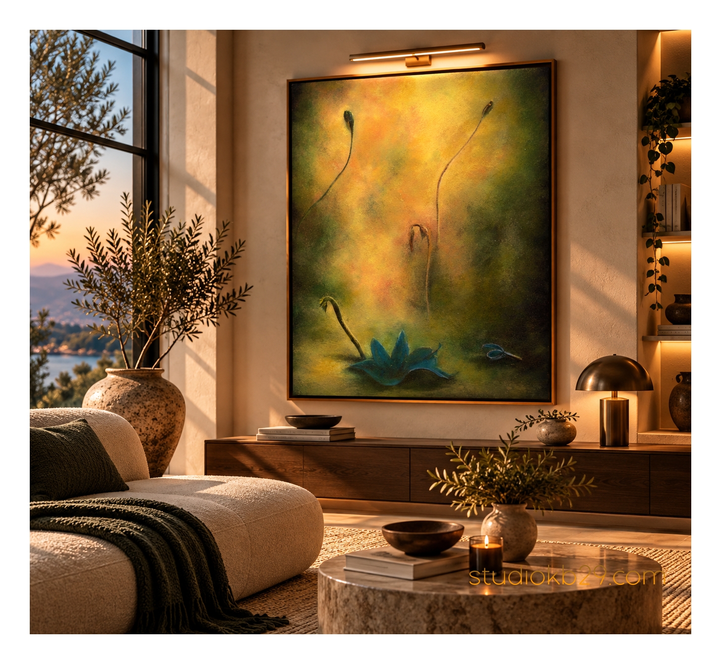 The Quiet Emergence – Surreal Abstract Art No. 2 An Imaginary Study of Organic Forms, Light and Stillness - Image 2