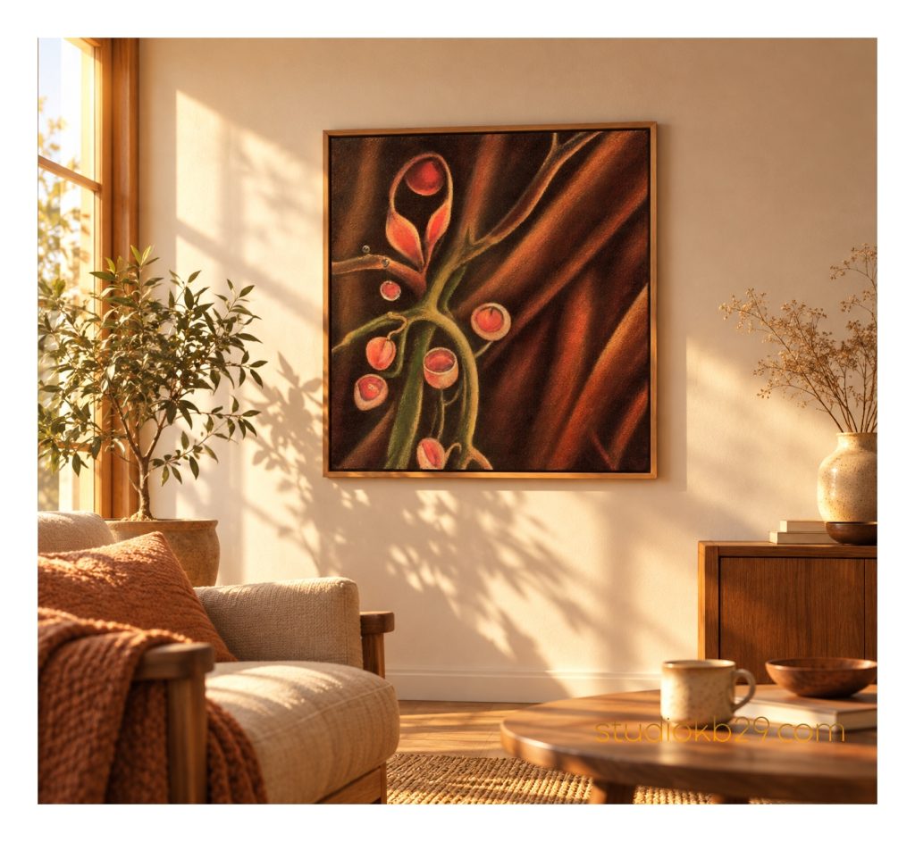 The Secret Architecture of Growth No. 6 – Surreal Abstract Art