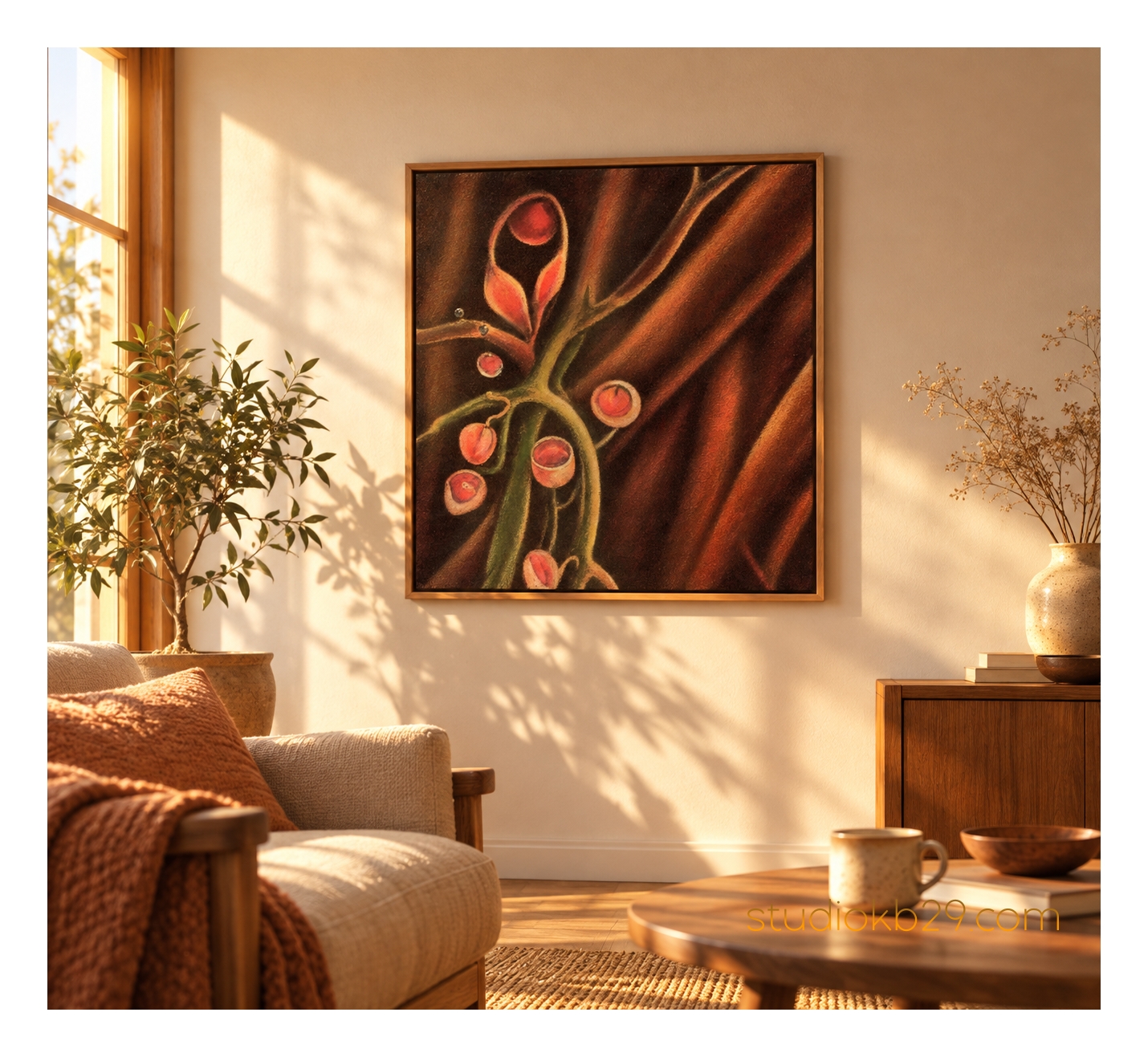 The Secret Architecture of Growth No. 6 – Surreal Abstract Art