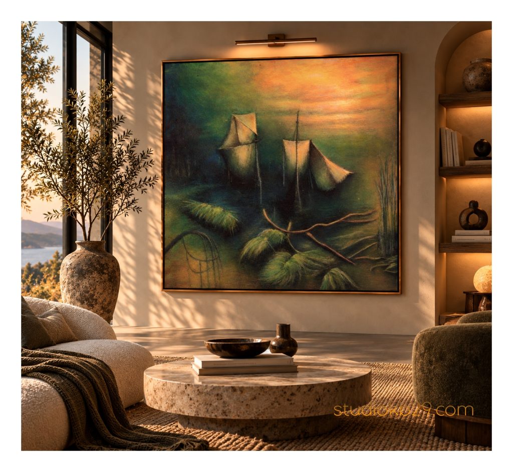The Shores of Elsewhere No. 13 – Surreal Abstract Art