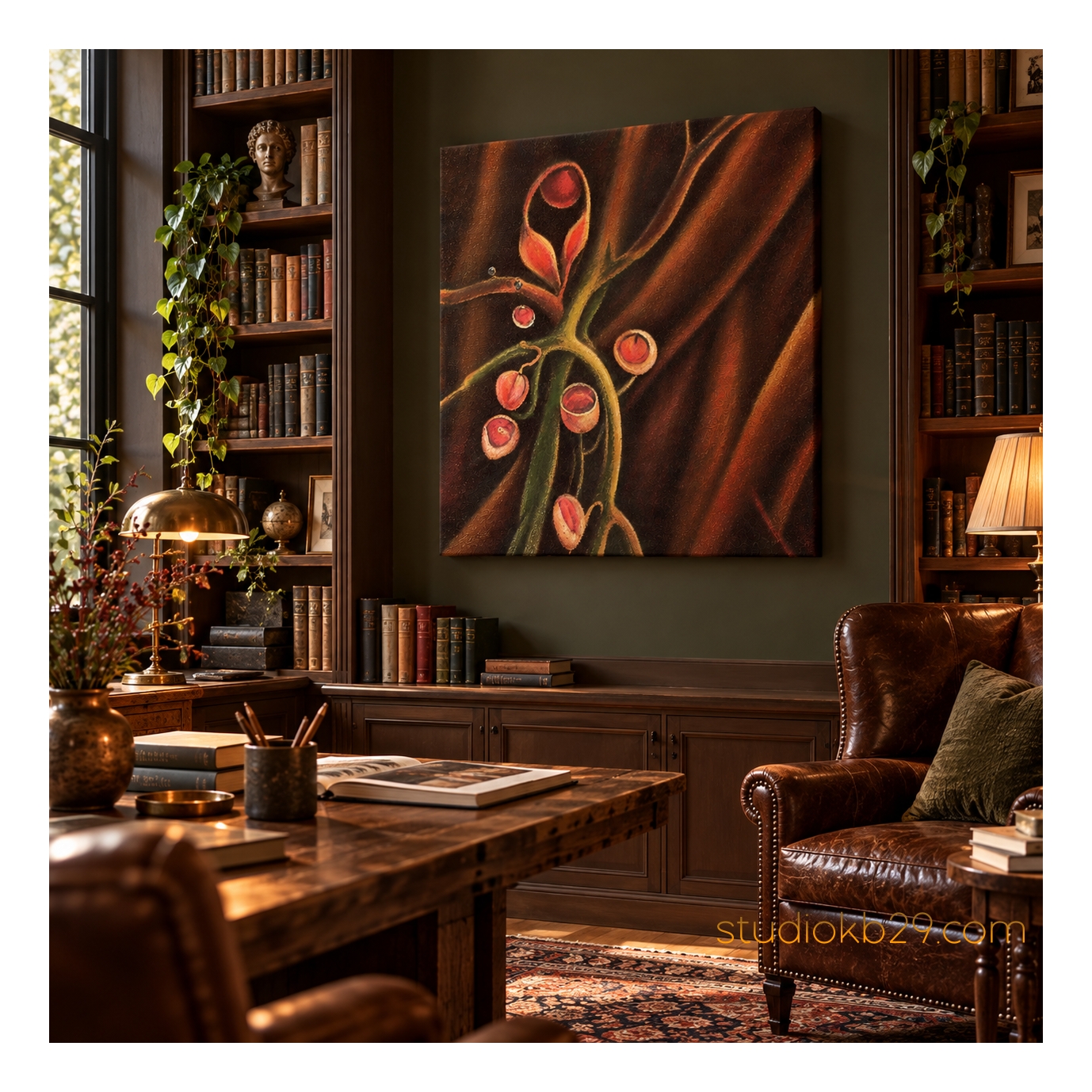 The Secret Architecture of Growth No. 6 – Surreal Abstract Art - Image 2