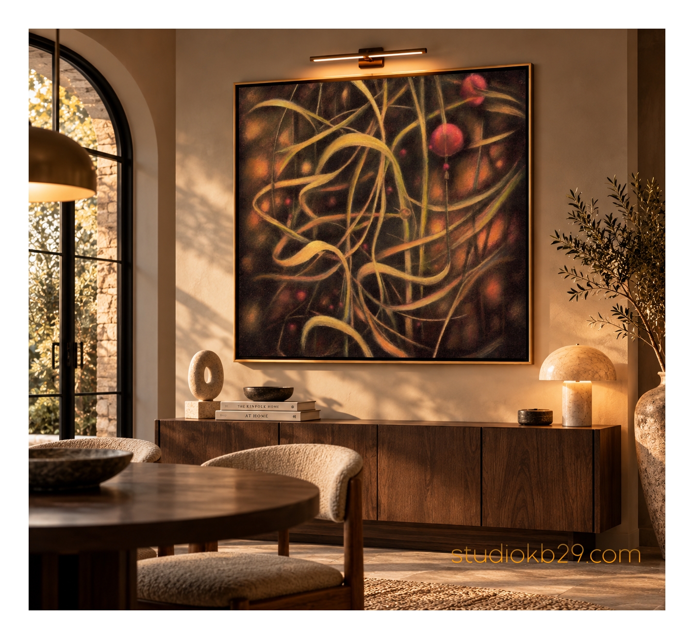 The Hidden Weave – Surreal Abstract Art No. 17 An Imaginary Interplay of Organic Lines and Forms - Image 2