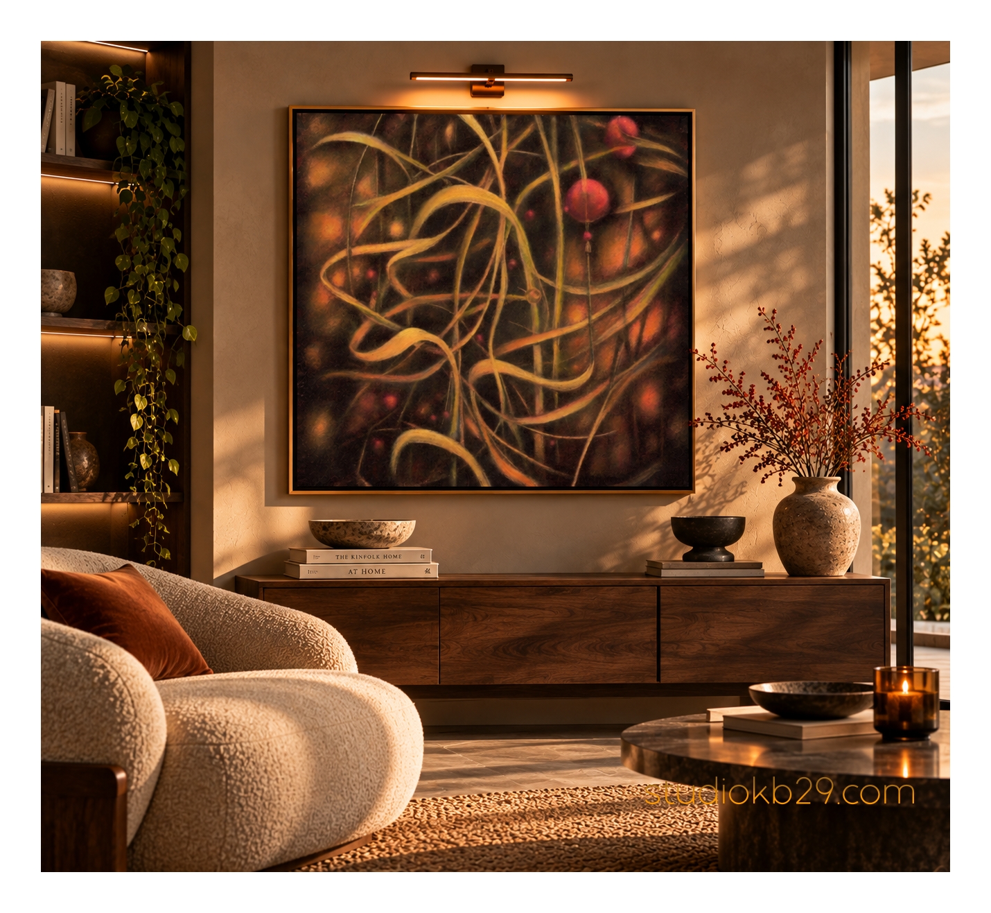 The Hidden Weave – Surreal Abstract Art No. 17 An Imaginary Interplay of Organic Lines and Forms