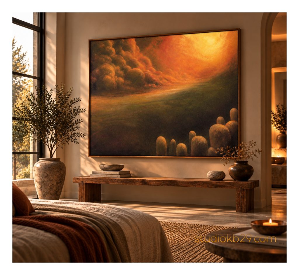 Where Silence Gathers – Surreal Abstract Art  No. 19 An Imaginary Landscape of Light, Shadow and Form