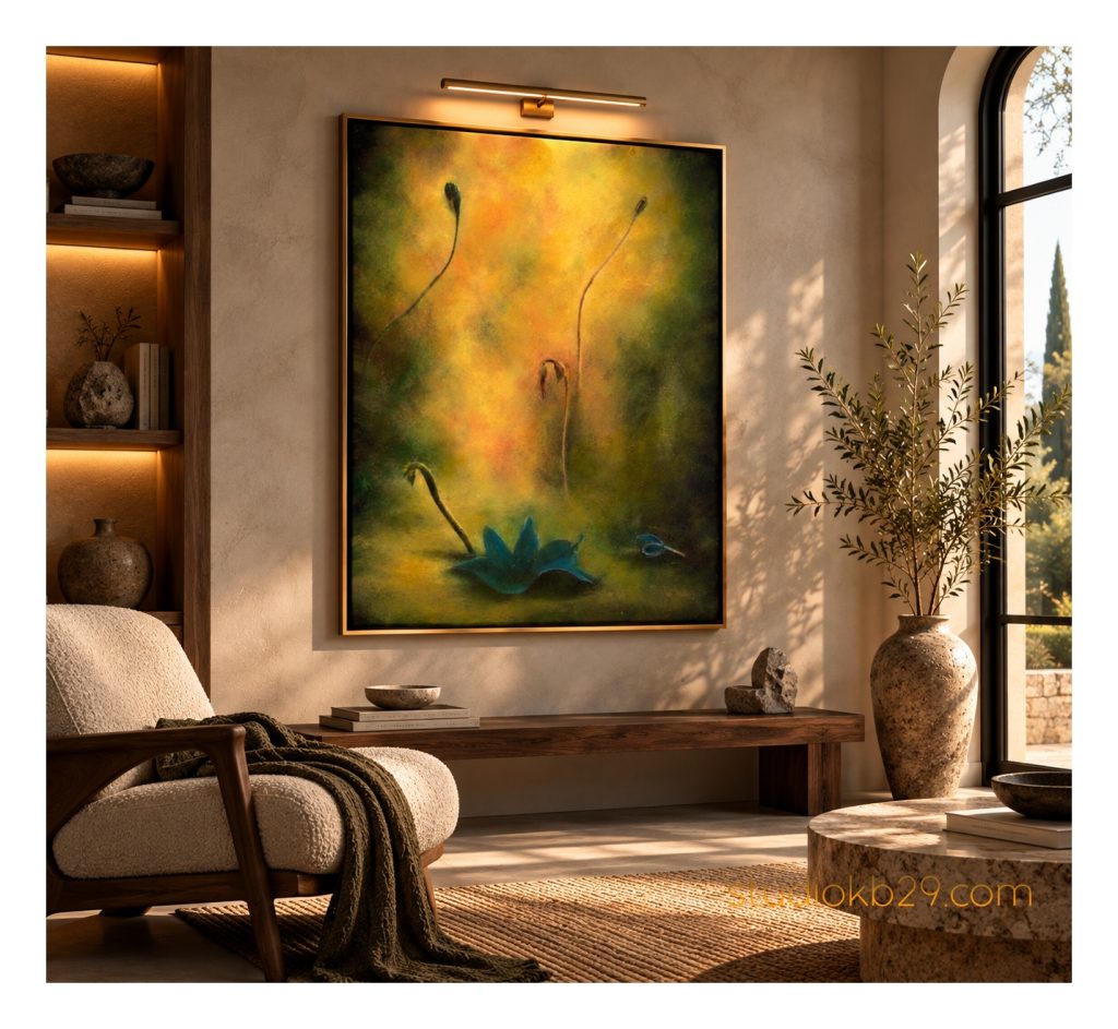The Quiet Emergence – Surreal Abstract Art  No. 2 An Imaginary Study of Organic Forms, Light and Stillness