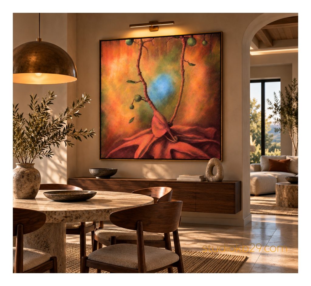 Surreal Abstract Art Print – Roots of an Imagined World No. 22