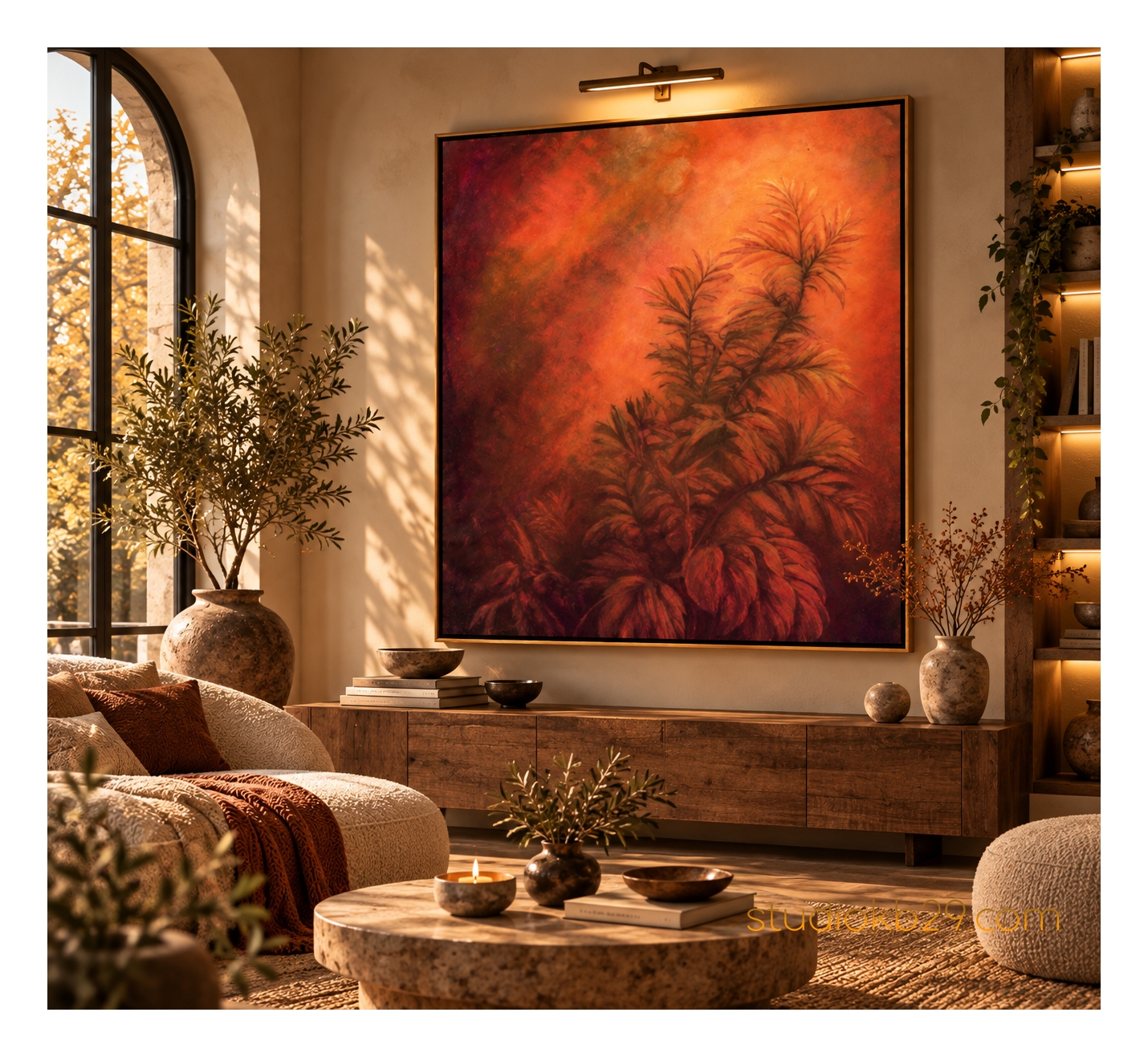 The Amber Garden No. 7 – An Imagined Botanical World Surreal Abstract Art for Contemporary Interiors - Image 10