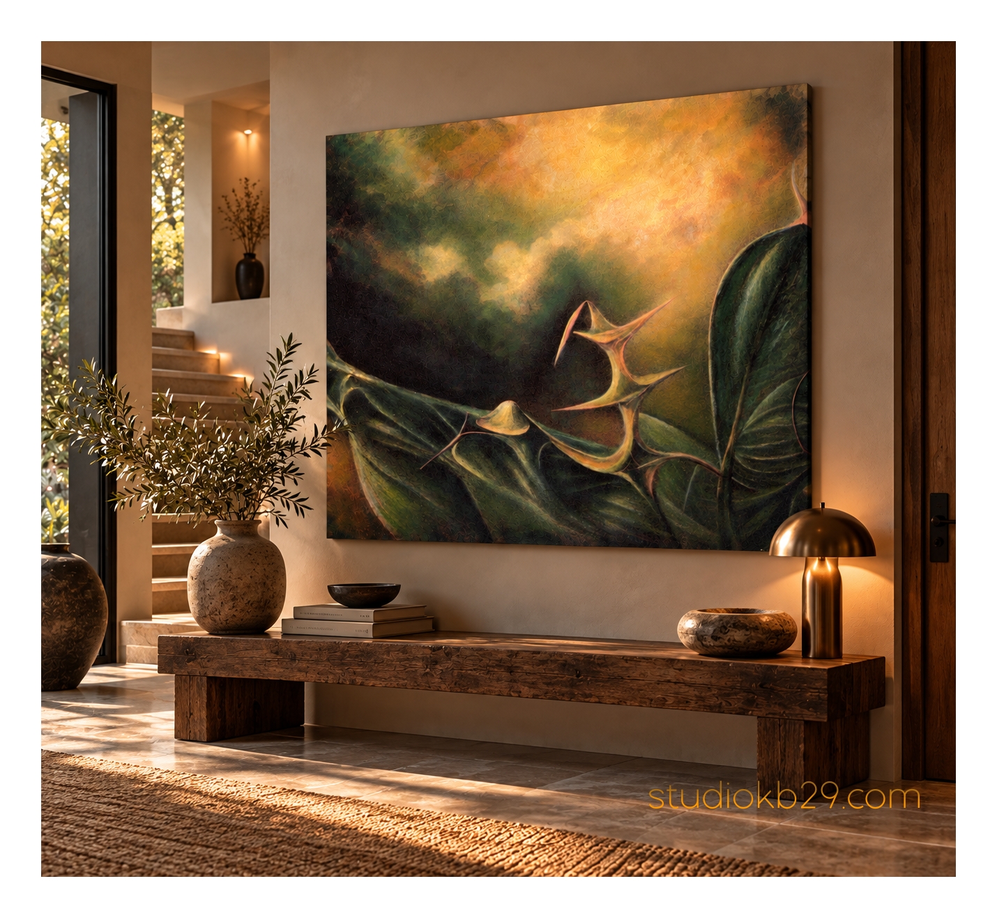 The Sculptural Garden No. 45 – Surreal Botanical Wall Art - Image 8