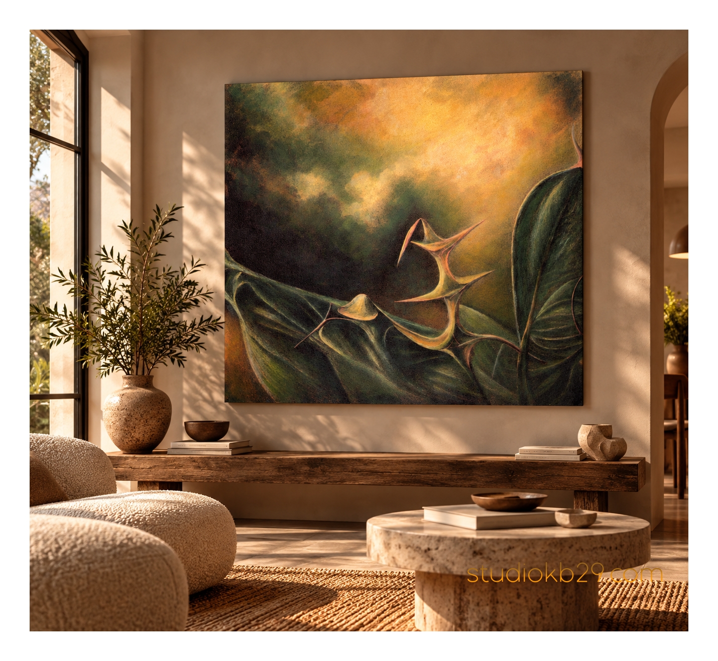 The Sculptural Garden No. 45 – Surreal Botanical Wall Art - Image 7