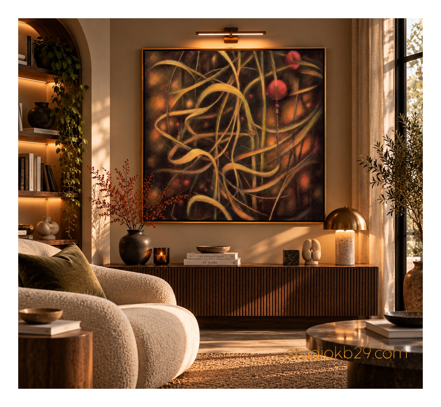 The Hidden Weave – Surreal Abstract Art No. 17 An Imaginary Interplay of Organic Lines and Forms - Image 11
