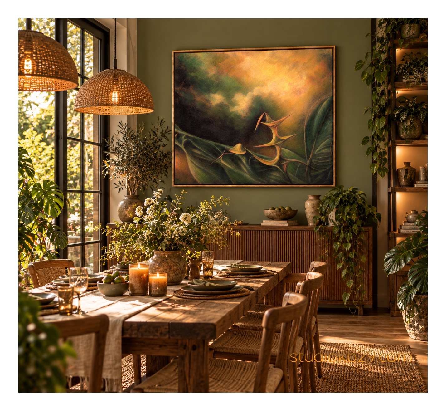The Sculptural Garden No. 45 – Surreal Botanical Wall Art - Image 6