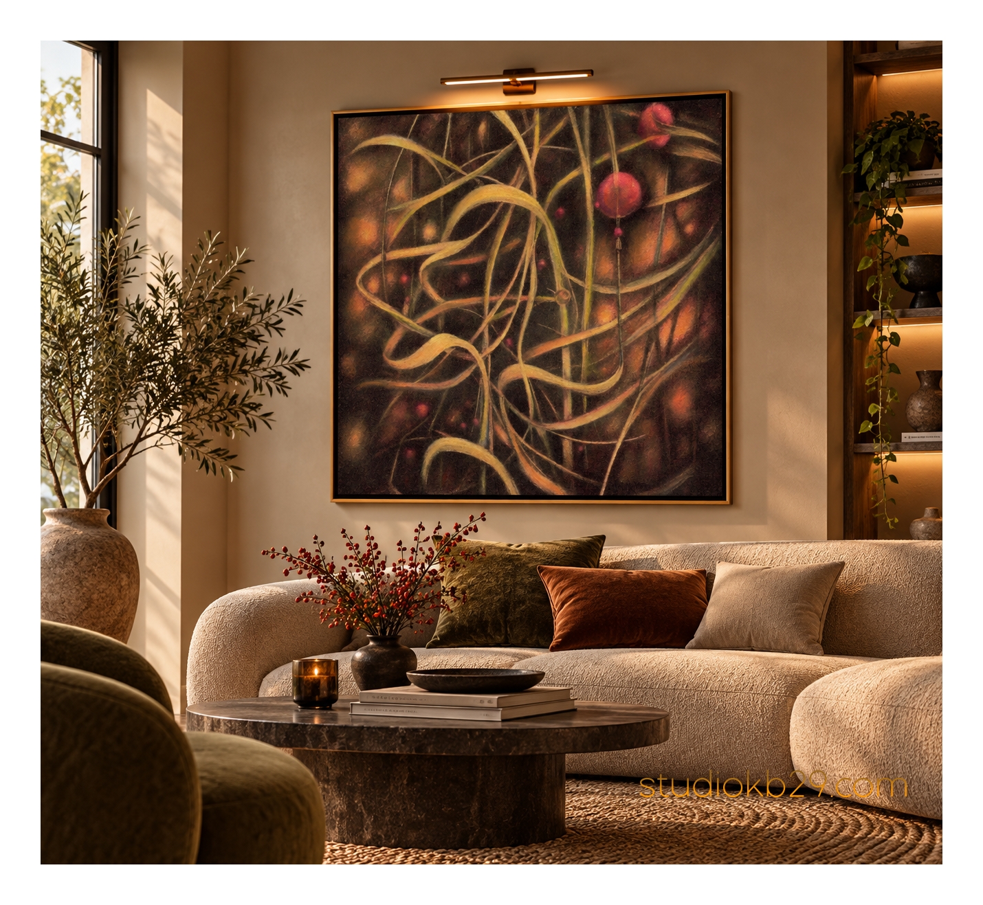 The Hidden Weave – Surreal Abstract Art No. 17 An Imaginary Interplay of Organic Lines and Forms - Image 10