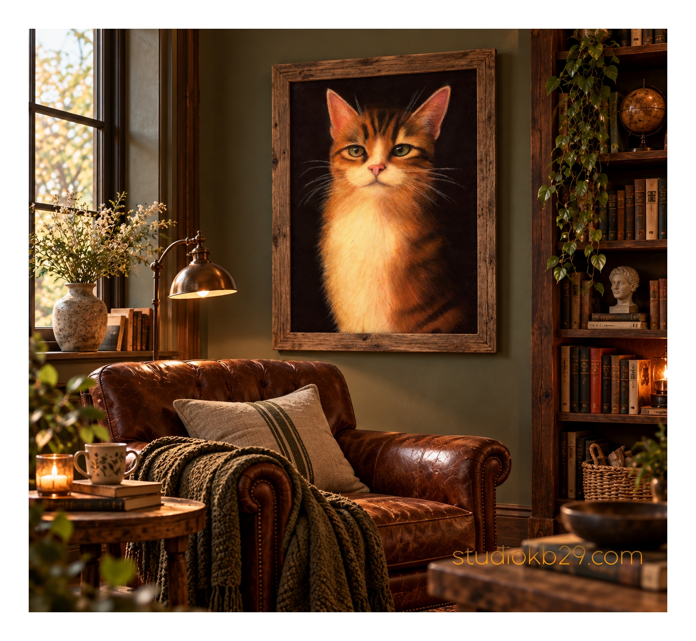 The Amber Sovereign – Character Cat Art Print - Image 3