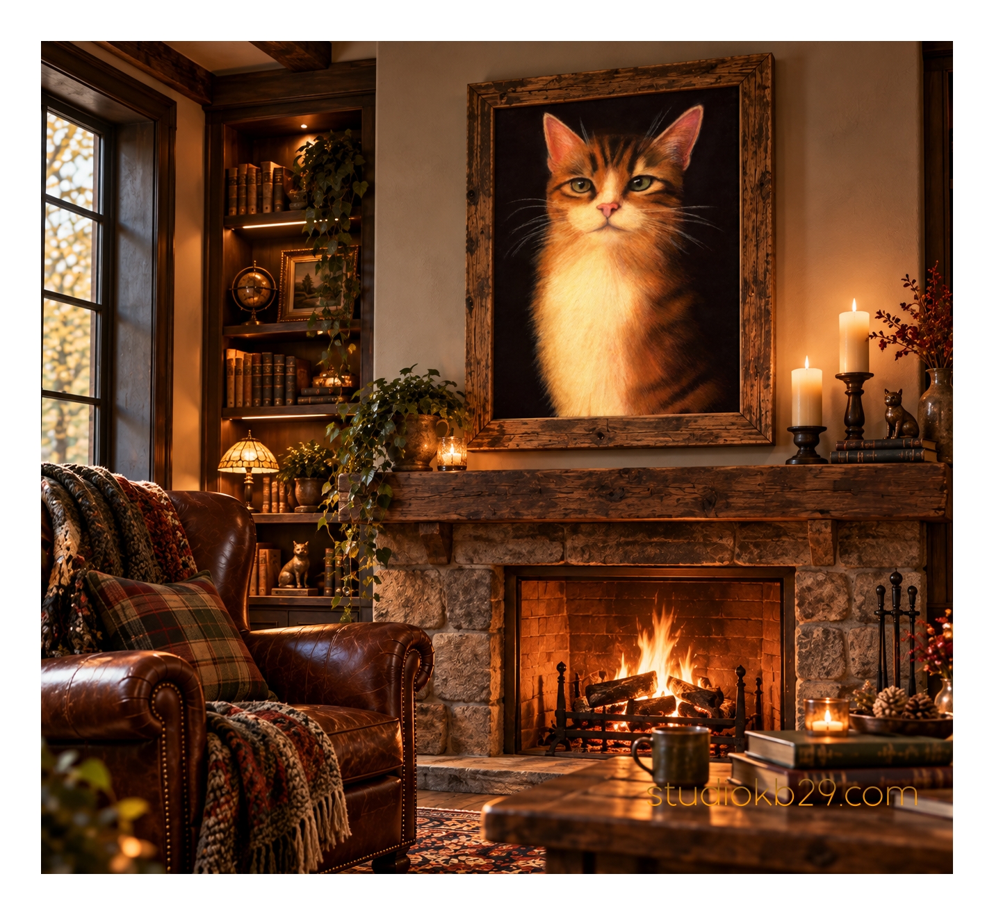 The Amber Sovereign – Character Cat Art Print - Image 4