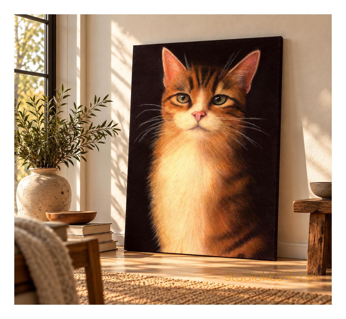 The Amber Sovereign – Character Cat Art Print